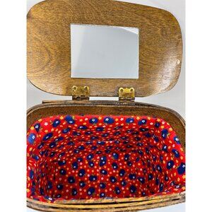 Boho Basket Purse, Vintage Nan Caro Design, Signed by J Hussey of Metairie, LA